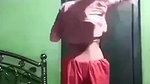 Village girl playing with boobs