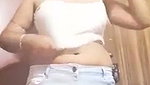 Sexy glasses girl undress  show her nude beauty