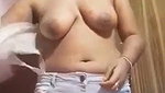 Sexy glasses girl undress  show her nude beauty