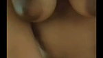 Beautiful girl riding  boob pressing