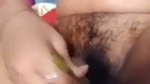 Bhabhi destroy her pussy by brinjal