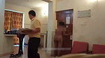 Aunty naked infront to hotel waiter