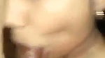 Beautiful slim girl giving Blowjob