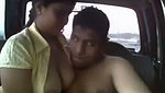 Girlfriend riding inside the car