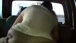 Girlfriend riding inside the car