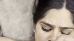 Sexy girl give Blowjob  cum on her face