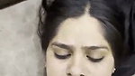 Sexy girl give Blowjob  cum on her face