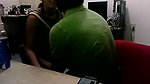 Sexy girl give Blowjob in office