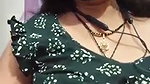Aunty showing her boobs  pressing