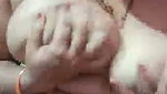 Aunty showing her huge boobs  Masturbating