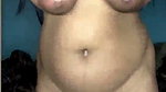 Beautiful lady showing her huge boobs  using black dilo