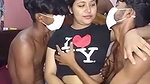 Bhabhi handing three devar