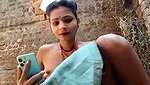 Village aunty showing her boobs in open area
