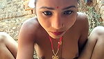 Village aunty showing her boobs in open area