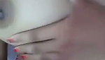 Hot girl showing her pink pussy