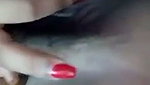 Hot girl showing her pink pussy