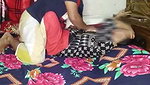 Muslim lady fuck hard on bed with lover
