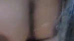 Bitch showing her boobs and ass