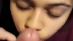 Beautiful girl giving Blowjob to his cousin brother
