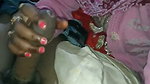 Mature aunty giving Blowjob while husband watching tv