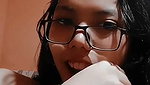 Cute Desi GF Gets Horny For Long Distance Boyfriend Full Face Fuck