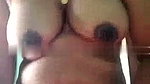 Aunty showing her huge boobs