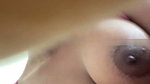 Boyfriend jerking her dick on videocall