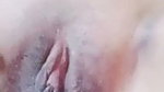 Girlfriend fingering hard on video call