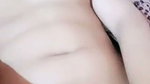 Girlfriend fingering hard on video call