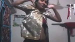 Hot girl after bath wearing dress