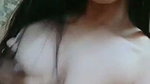 Sexy sweet girl showing her boobs