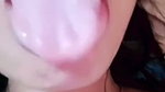 Sexy wow girl fingering  try to suck her own boob