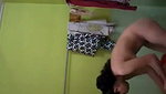 Beautiful girl taking bath