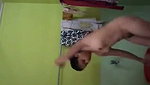 Beautiful girl taking bath