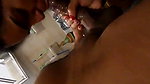 Beautiful sexy girl giving Blowjob to bf