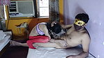 Hot wife giving Blowjob to neighbour uncle
