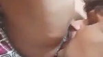 Husband licking her pussy  wife enjoying
