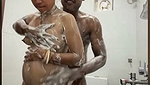 hornysofiya bathing with face