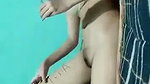Beautiful girl writing bf name on leg  show pussy