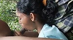Girlfriend give Blowjob to bf in jungle