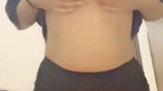 Sexy girl showing her huge boobs