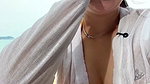 winter11 showing tits in public beach
