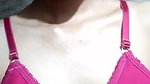Beautiful girl showing her boobs  hairly pussy