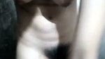 Beautiful girl showing her boobs  hairly pussy
