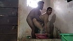 Beautiful couple enjoying bathing