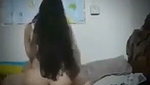 Big ass girlfriend riding her cock