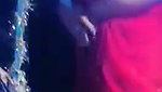 Stage girl showing her pussy