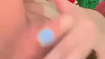 Cute babe fingering and boobs show
