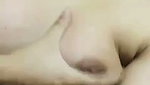 Horny girl showing her tits and ass