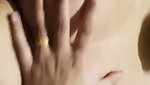 Horny girl showing her tits and ass